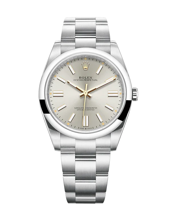 Rolex Oyster Perpetual Silver 41mm 124300