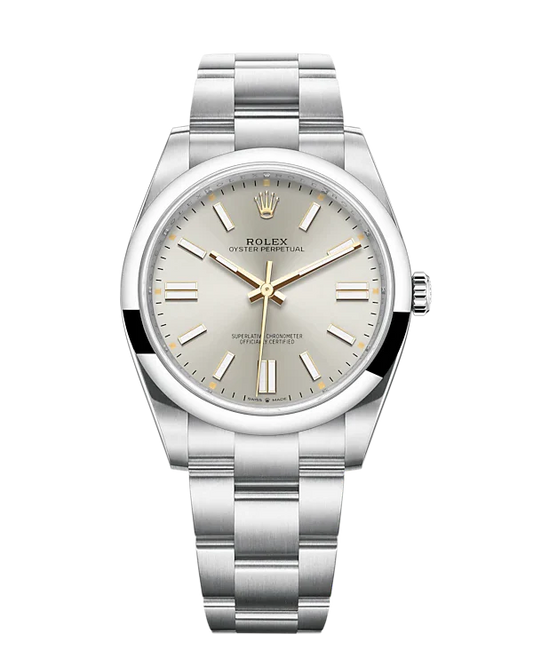 Rolex Oyster Perpetual Silver 41mm 124300