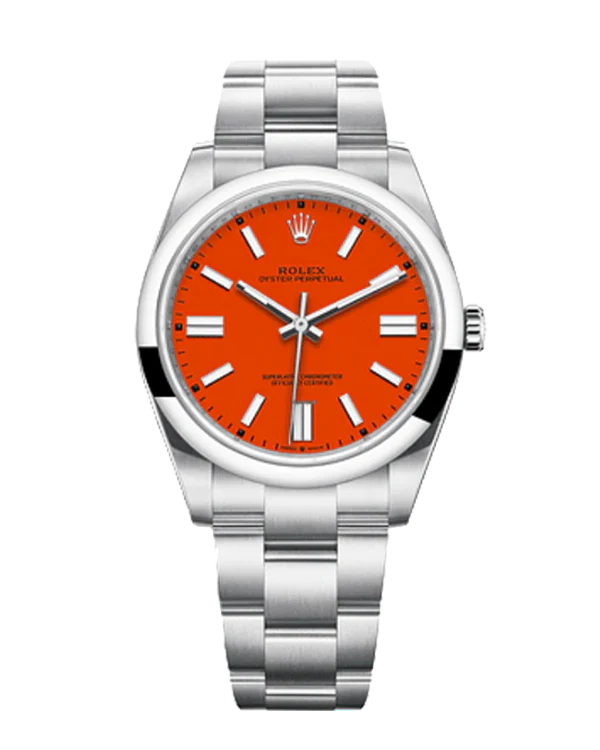 Rolex Oyster Perpetual Coral Red 41mm 124300