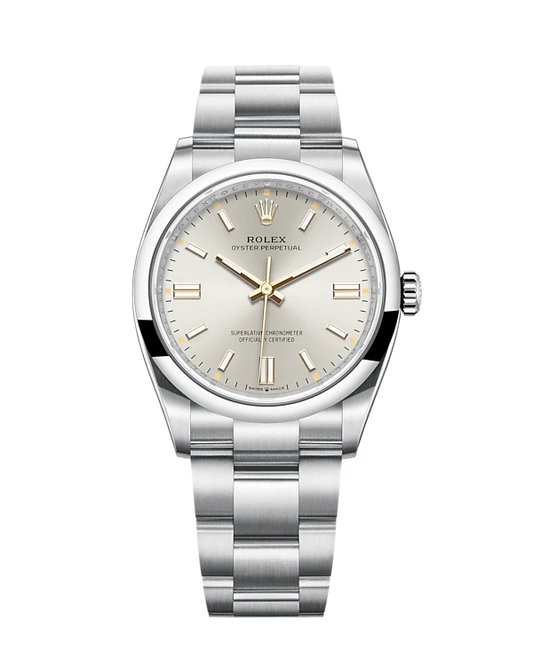 Rolex Oyster Perpetual Silver 36mm 126000