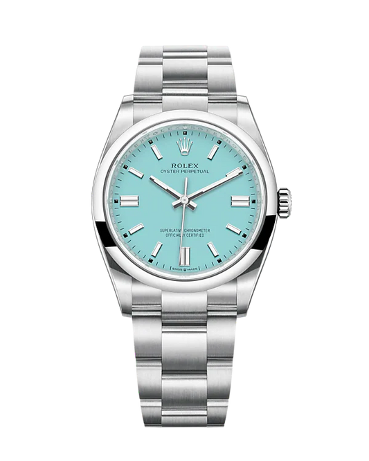 Rolex Oyster Perpetual Turquoise Blue 36mm 126000