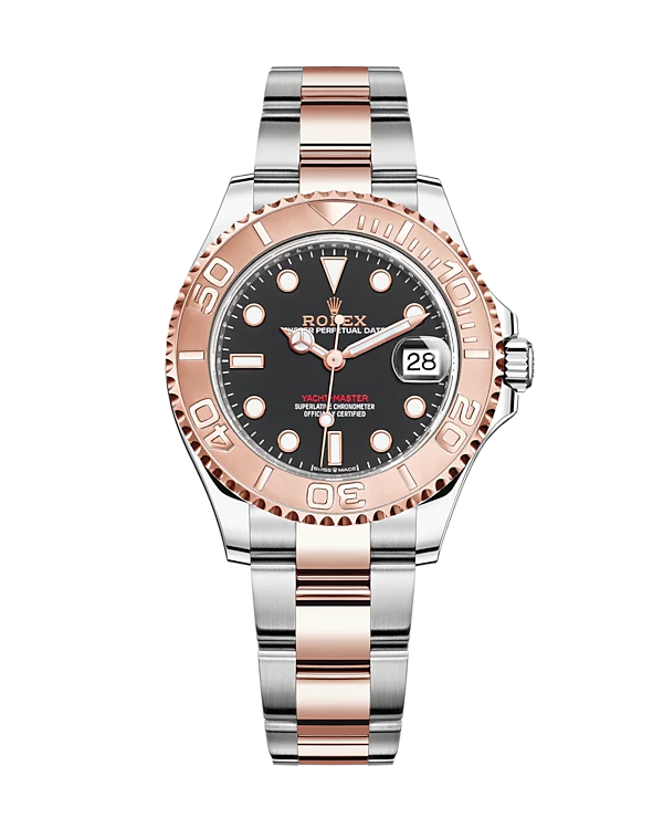 Rolex Yacht-Master Black Dial Oystersteel/Everose Gold 37mm 268621