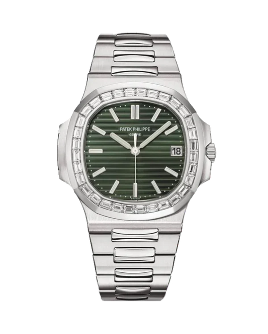 Patek Philippe Nautilus Baguette Diamond Bezel 5711 (Green)