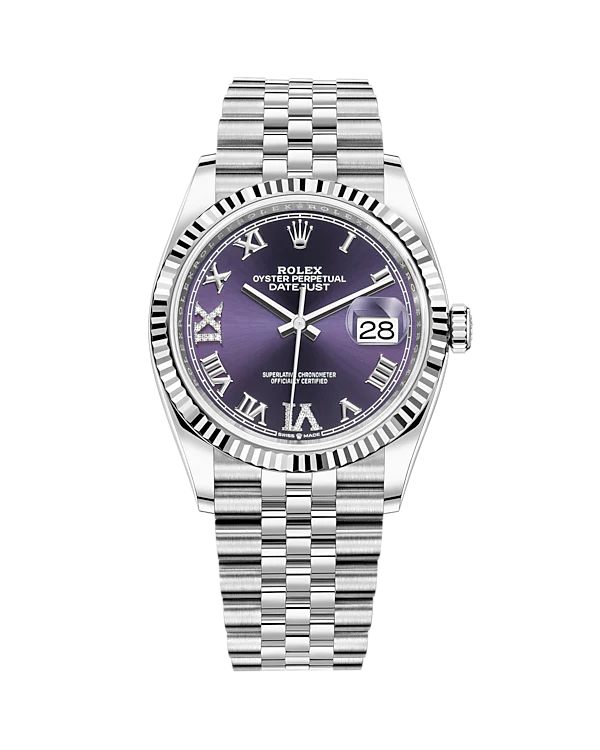 Rolex Datejust 36mm Diamond Dial 126234 (Purple)