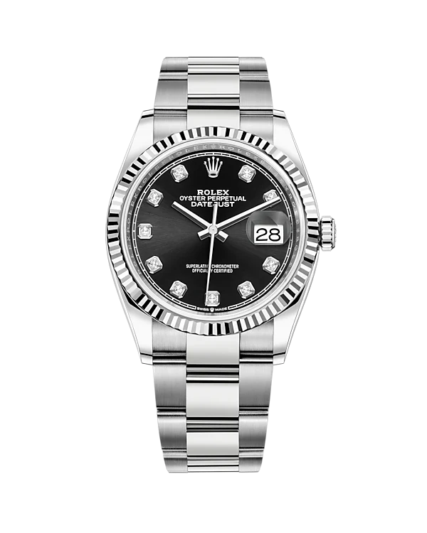 Rolex Datejust 36mm Diamond Dial 126234 (Black)