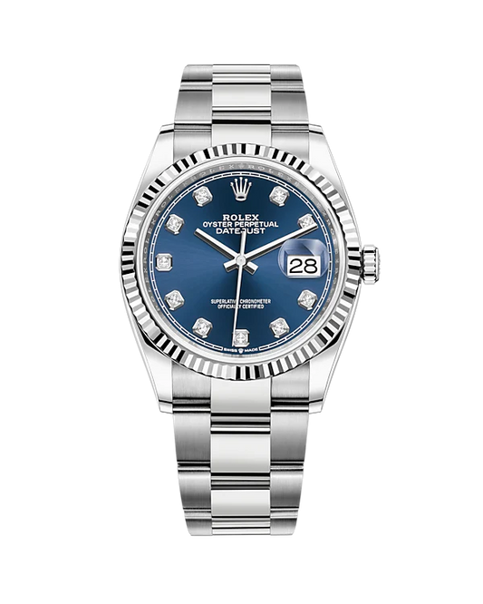 Rolex Datejust 36mm Diamond Dial 126234 (Blue)