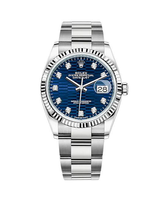 Rolex Datejust 36mm Diamond Dial 126234 (Blue)