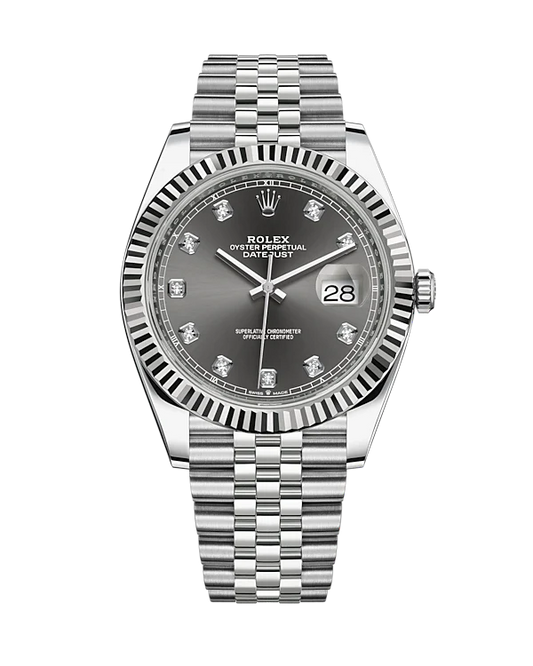 Rolex Datejust 41mm Diamond Dial 126334 (Silver)