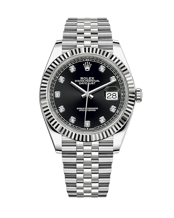 Rolex Datejust 41mm Diamond Dial 126334 (Black)