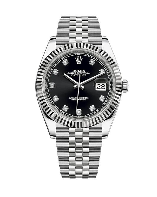 Rolex Datejust 41mm Diamond Dial 126334 (Black)